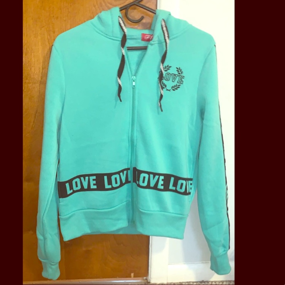 Aqua Love hoodie